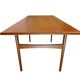 Table basse teck danoise années 60, design scandinave organique