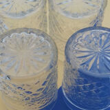 4 vintage whisky glasses