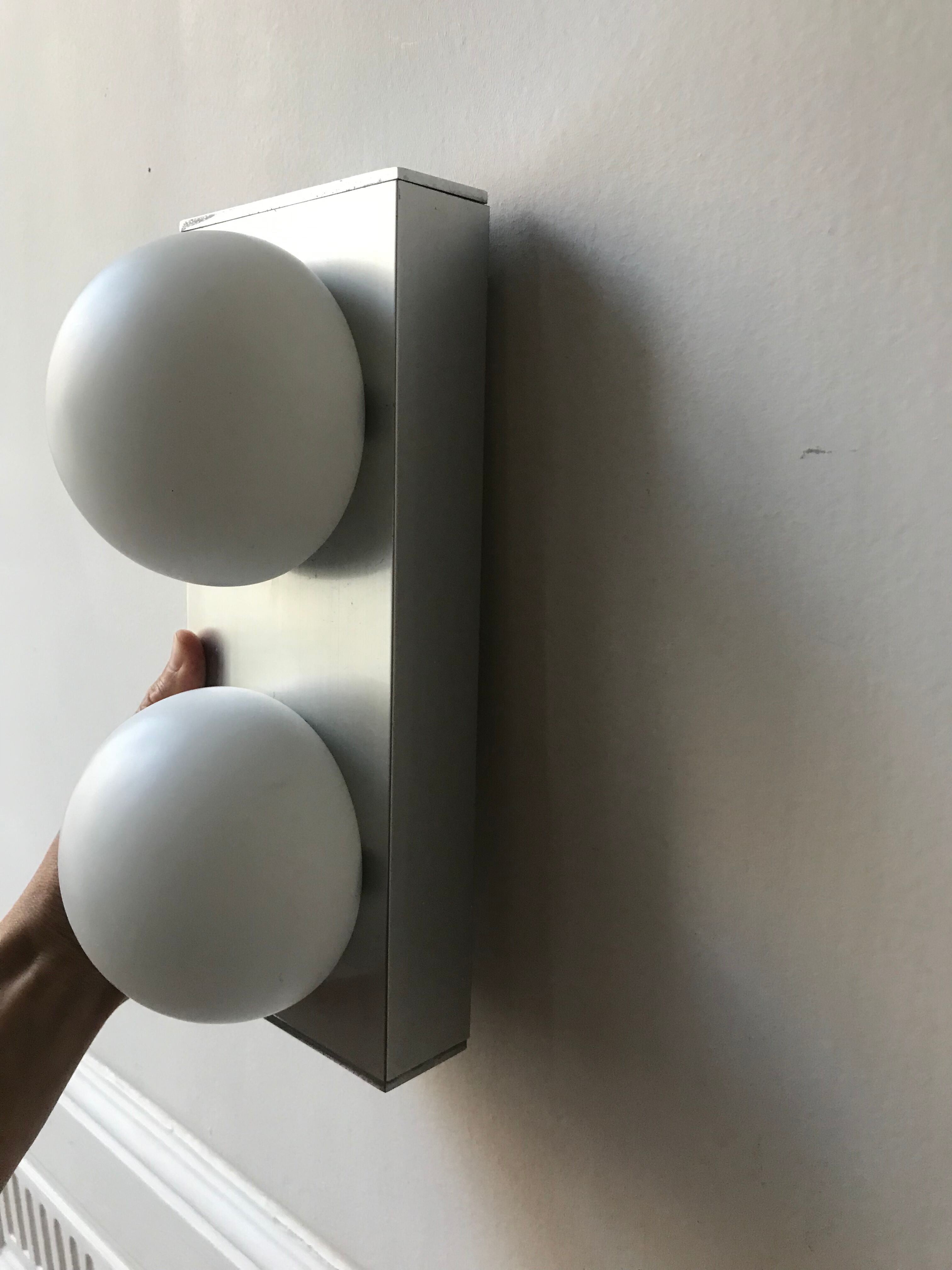 Vintage opaline wall lamp