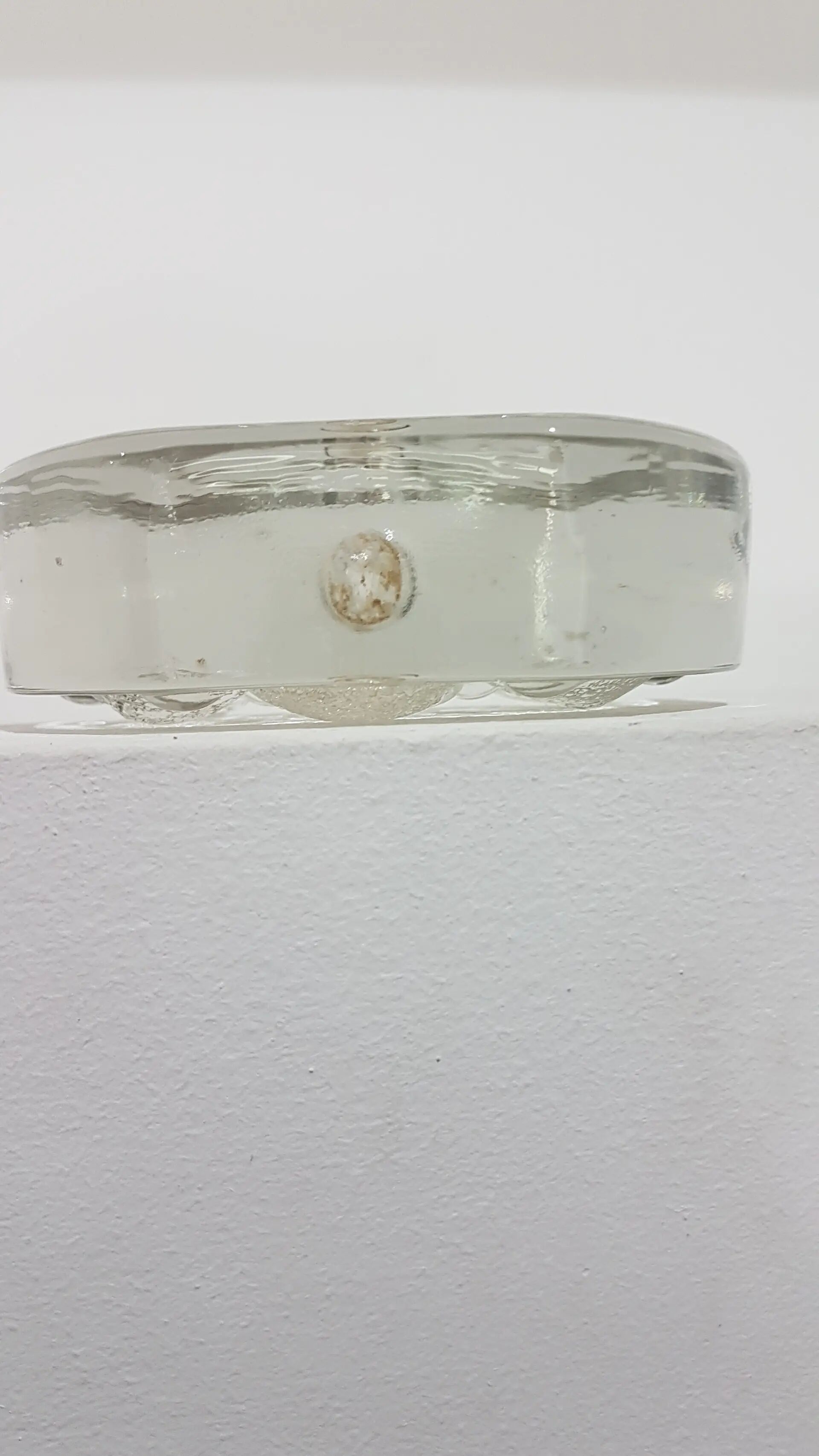 Solitaire vase, clear glass, designed by H. Düsterhaus, Walther Glas, Germa