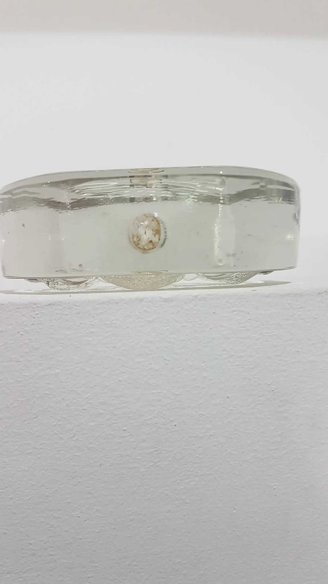 Solitaire vase, clear glass, designed by H. Düsterhaus, Walther Glas, Germa