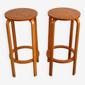 Pair of 2 80s bar stools
