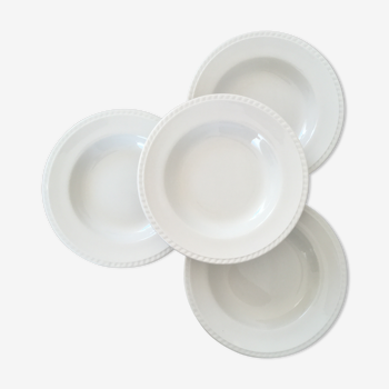 Oxford White Hollow Plates