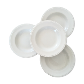 Oxford White Hollow Plates