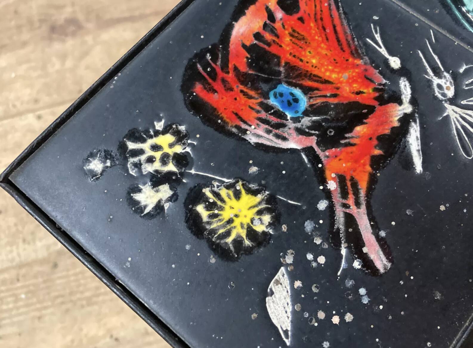 Ceramic tile magazine rack 1950