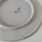 Decorative earthenware plate signed Charolles