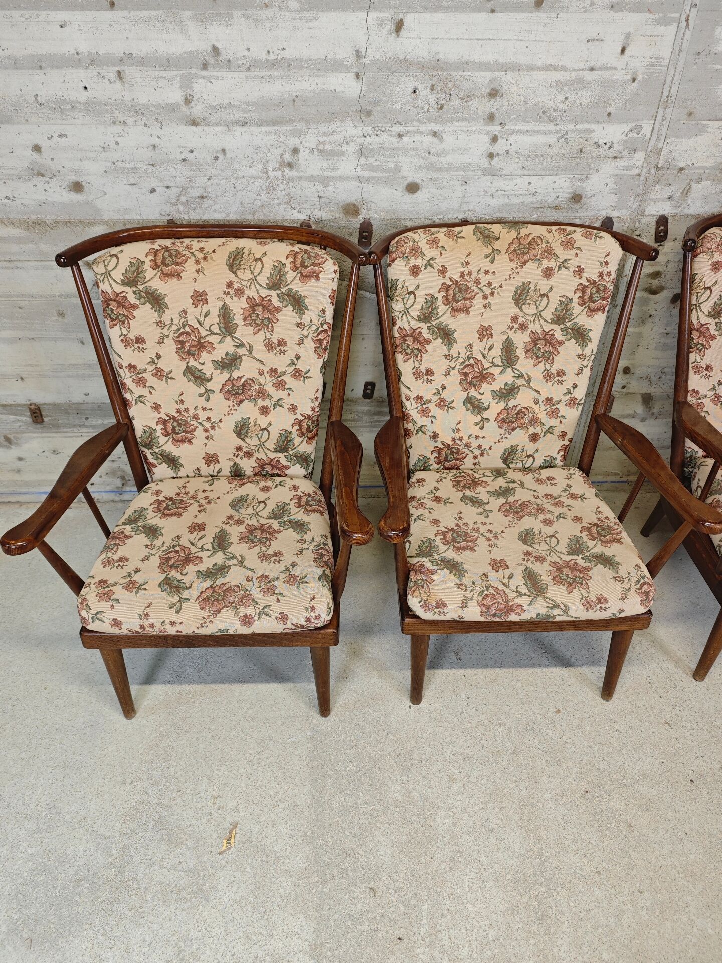 Lot de 2 fauteuils Baumann éventail