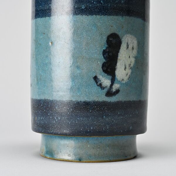Petit pot en céramique émaillée par la poterie Menelika, circa 1950