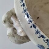 Antique ironstone tureen – Bordeaux MGB – blue floral decoration