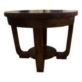 Table basse en bois massif vintage