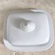 White porcelain butter dish