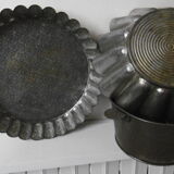 Antique metal cake molds
