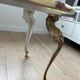 Vintage coffee table in polychrome marble – Louis XV style – Restored