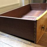 Art Deco dressing table in elm burl and maple burl