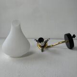 Lot of 3 old vintage opaline wall lights