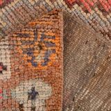 Tapis de couloir oriental vintage rose