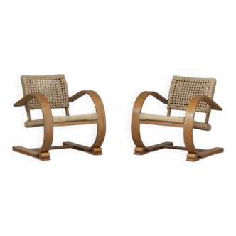 Lounge chairs by A. Audoux and F. Minet