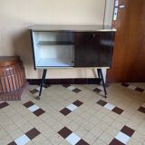 Meuble bar vintage pieds compas
