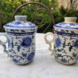 Pair of teacup, lid and infuser