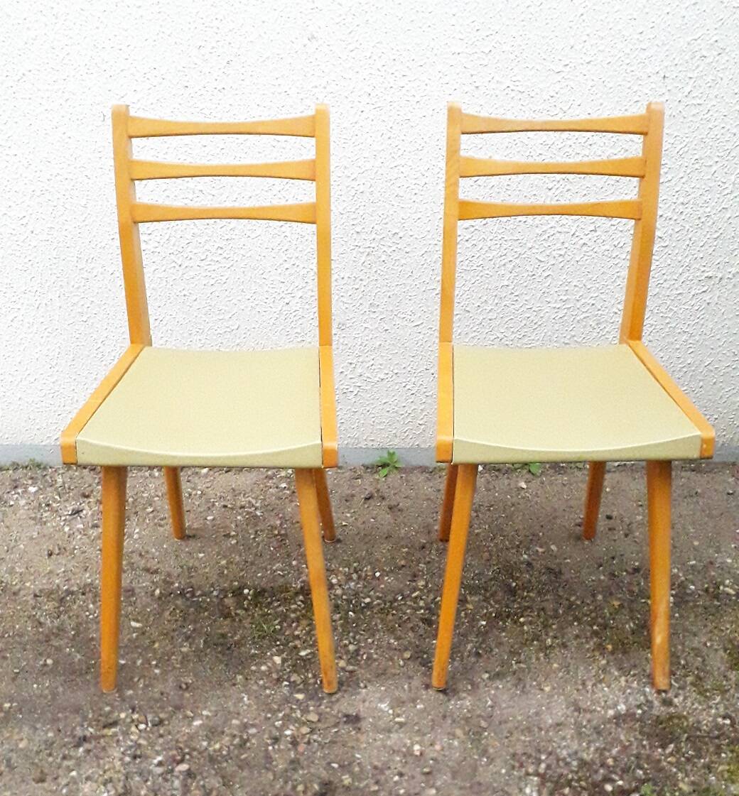 Scandinavian style wooden chairs