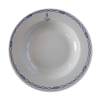 Assiette creuse Marine Nationale