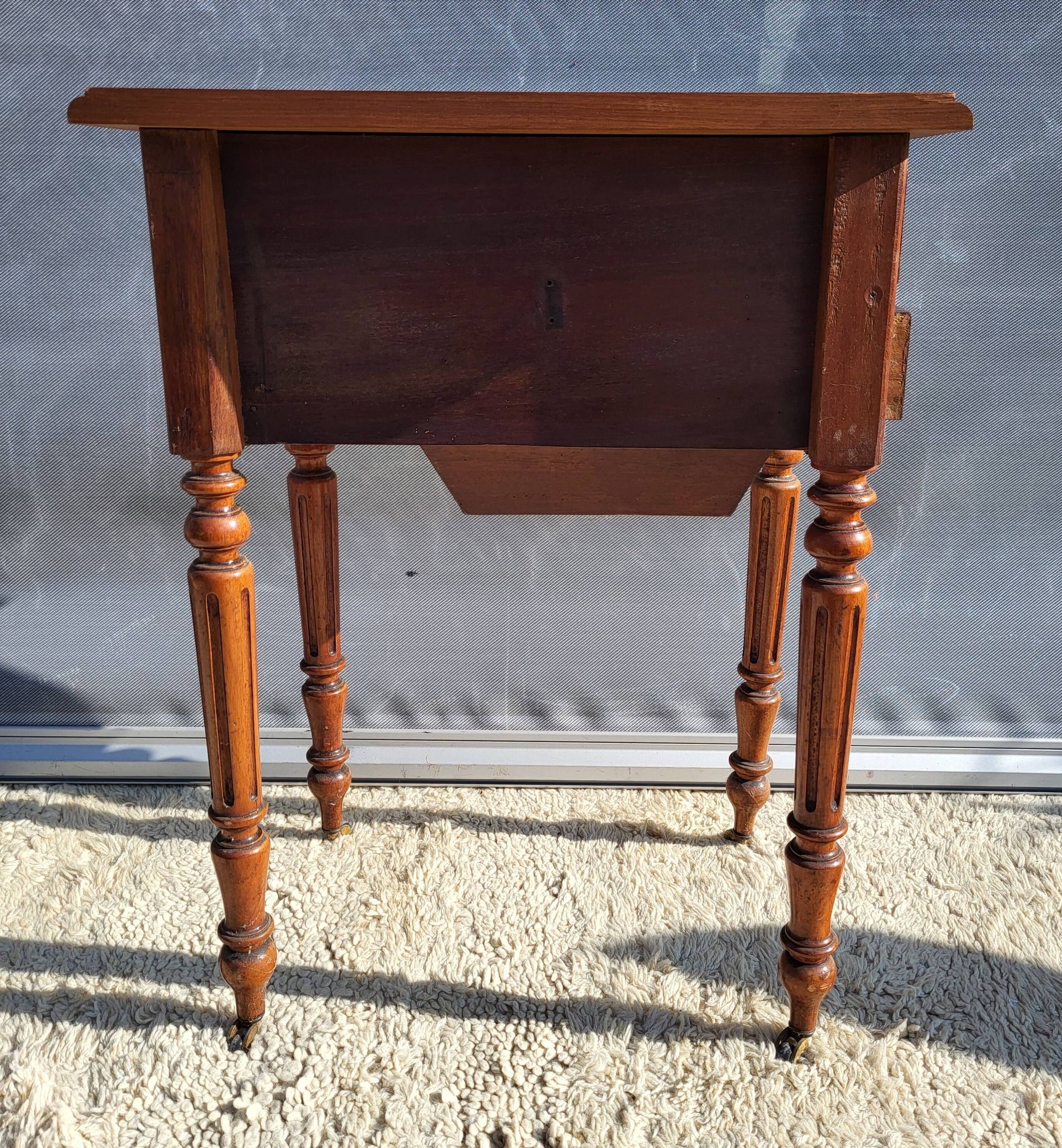 Louis Philippe secret table marquetry