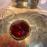 Parisian Lamp Art Nouveau Grapevines and Cabochons 1900 Belle Epoque