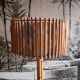 Vintage rattan lamp lamp in 60s