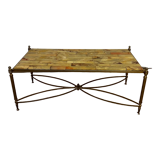 Coffee table in stone marquetry
