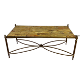 Coffee table in stone marquetry