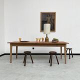 Pine and oak farmhouse table 220 cm