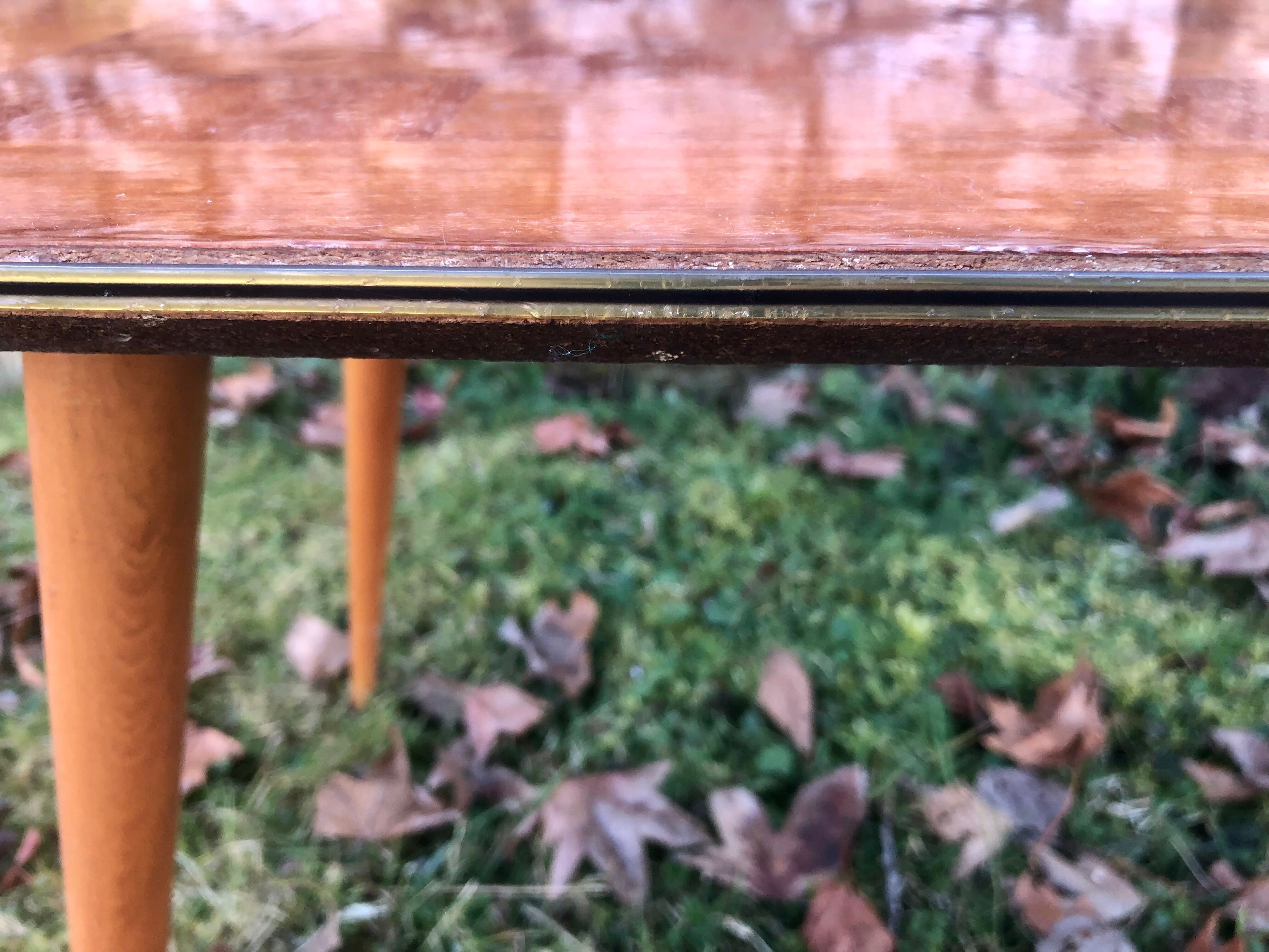 Varnished coffee table