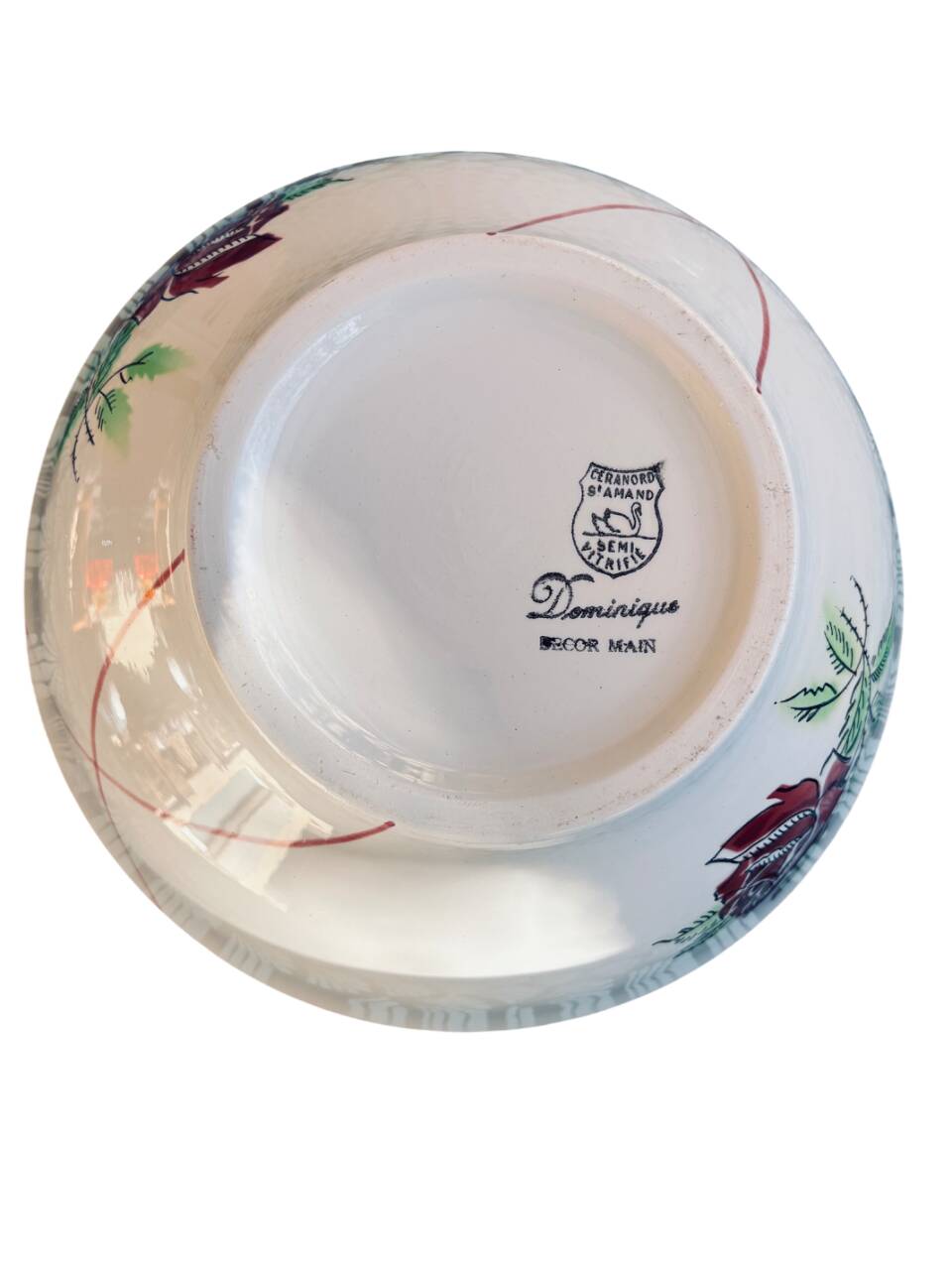 Grand Saladier Vintage Ceranord St-Amand – Modèle "Dominique"