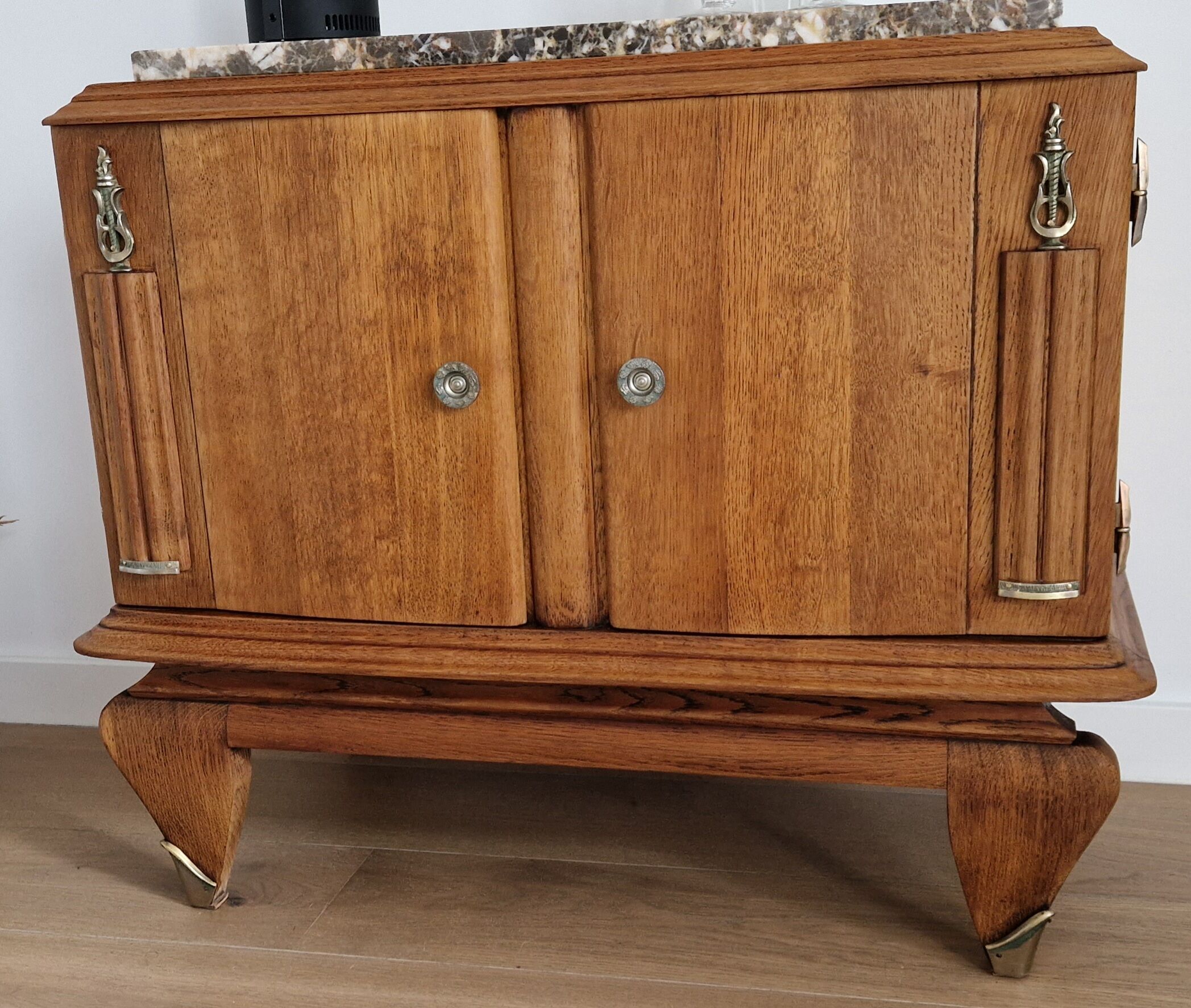 Oak bar furniture art deco style