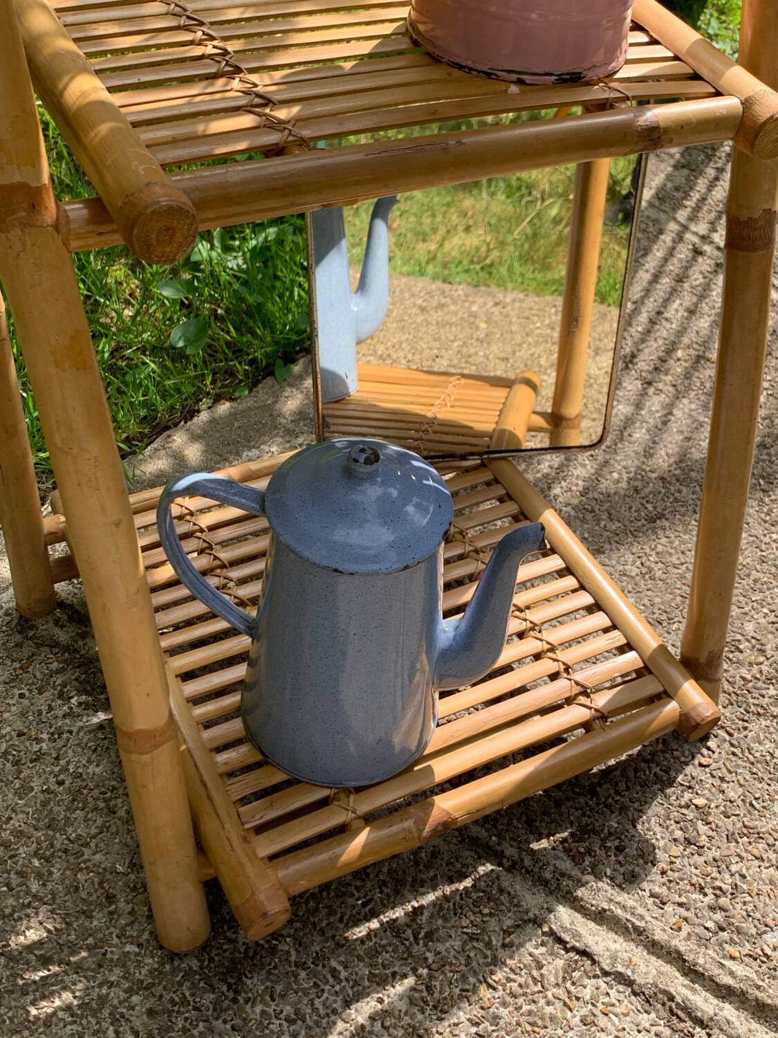 Étagère en bambou pliante