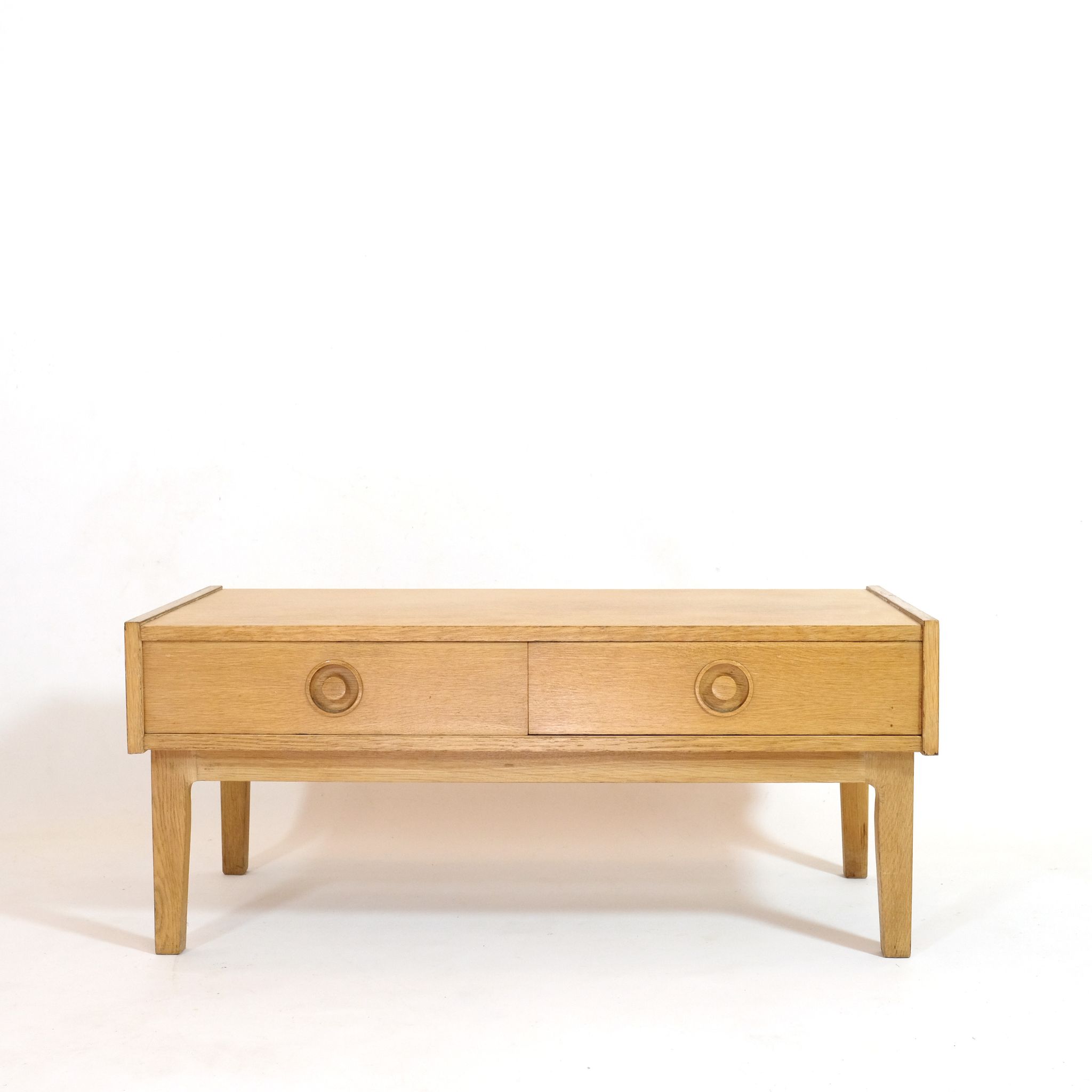 Small Scandinavian row in light wood from the 70s.