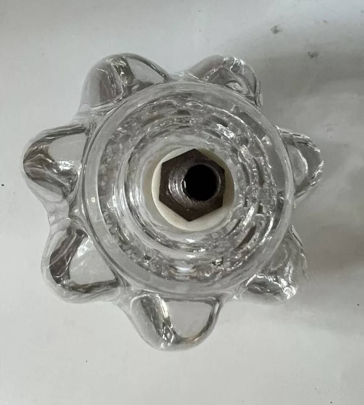 Pied de lampe en cristal style Daum Baccarat 1940