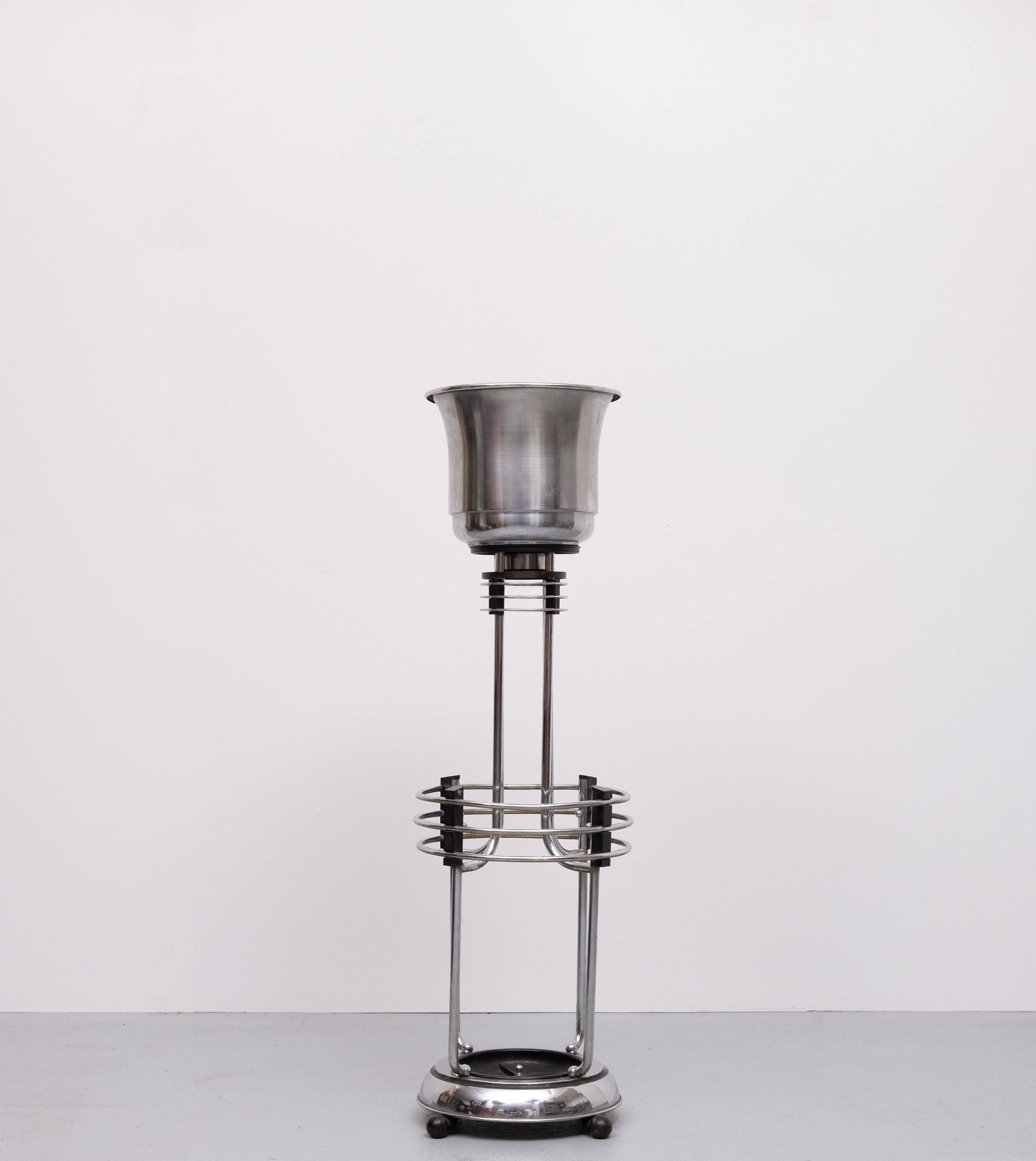 Art Deco plant stand and Umbrella 1930s Demeyere Belgium