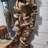 Louis XV rococo style gilded mirror, 130×100cm