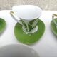 6 Tasse a café en porcelaine blanche a decor floral