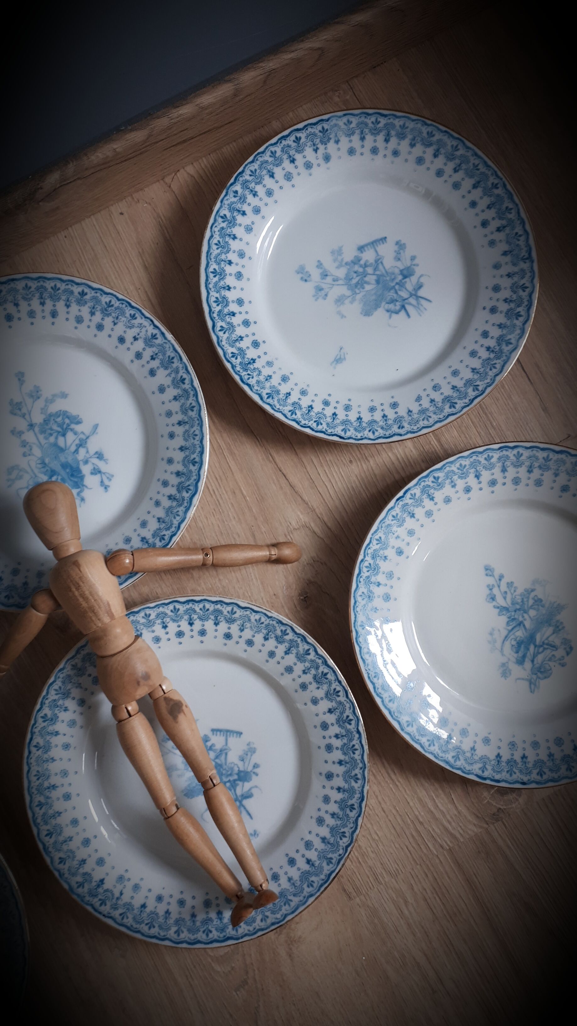 Set 6 flat plates Harvest