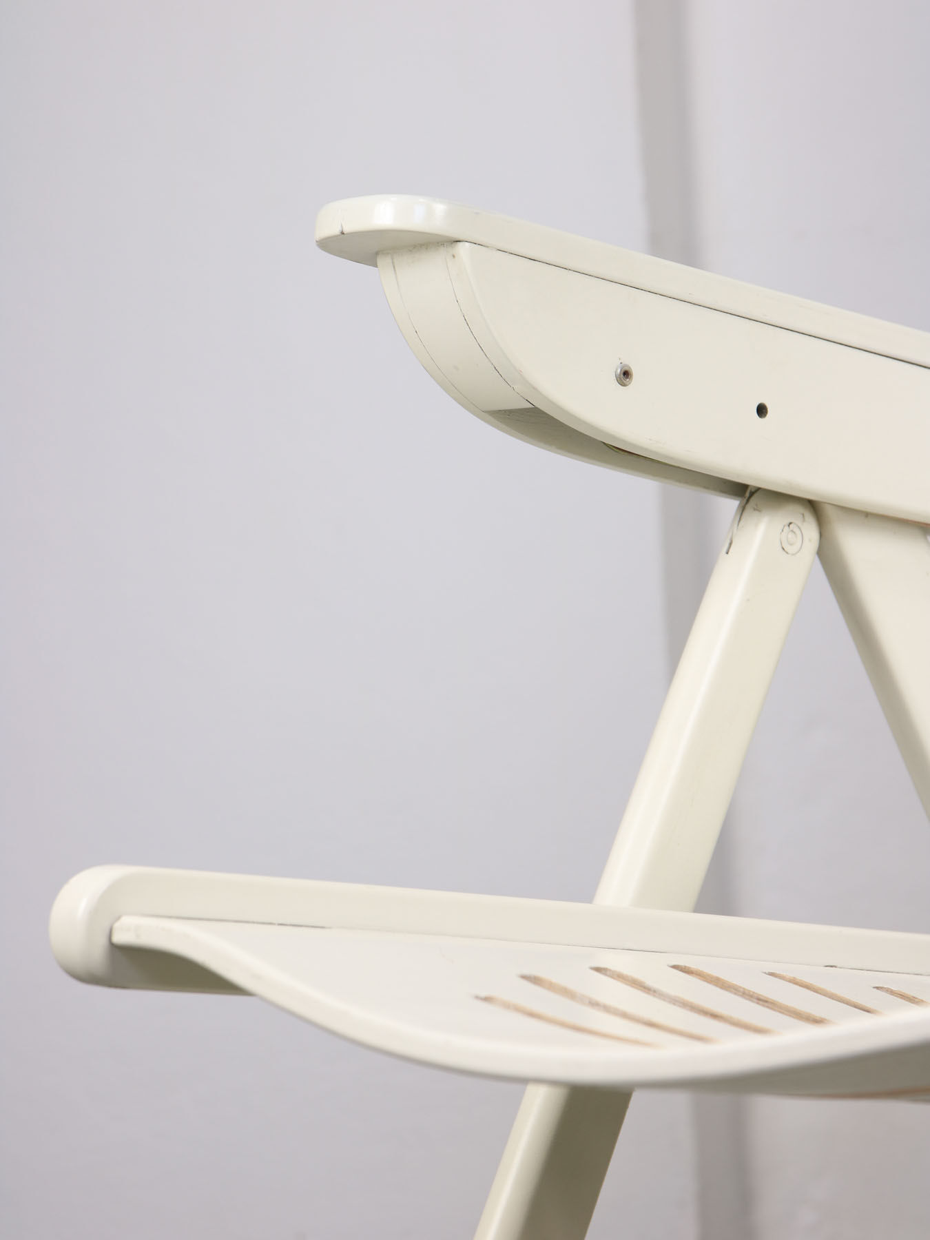 Vintage Danish Folding Armchair with 5 Positions