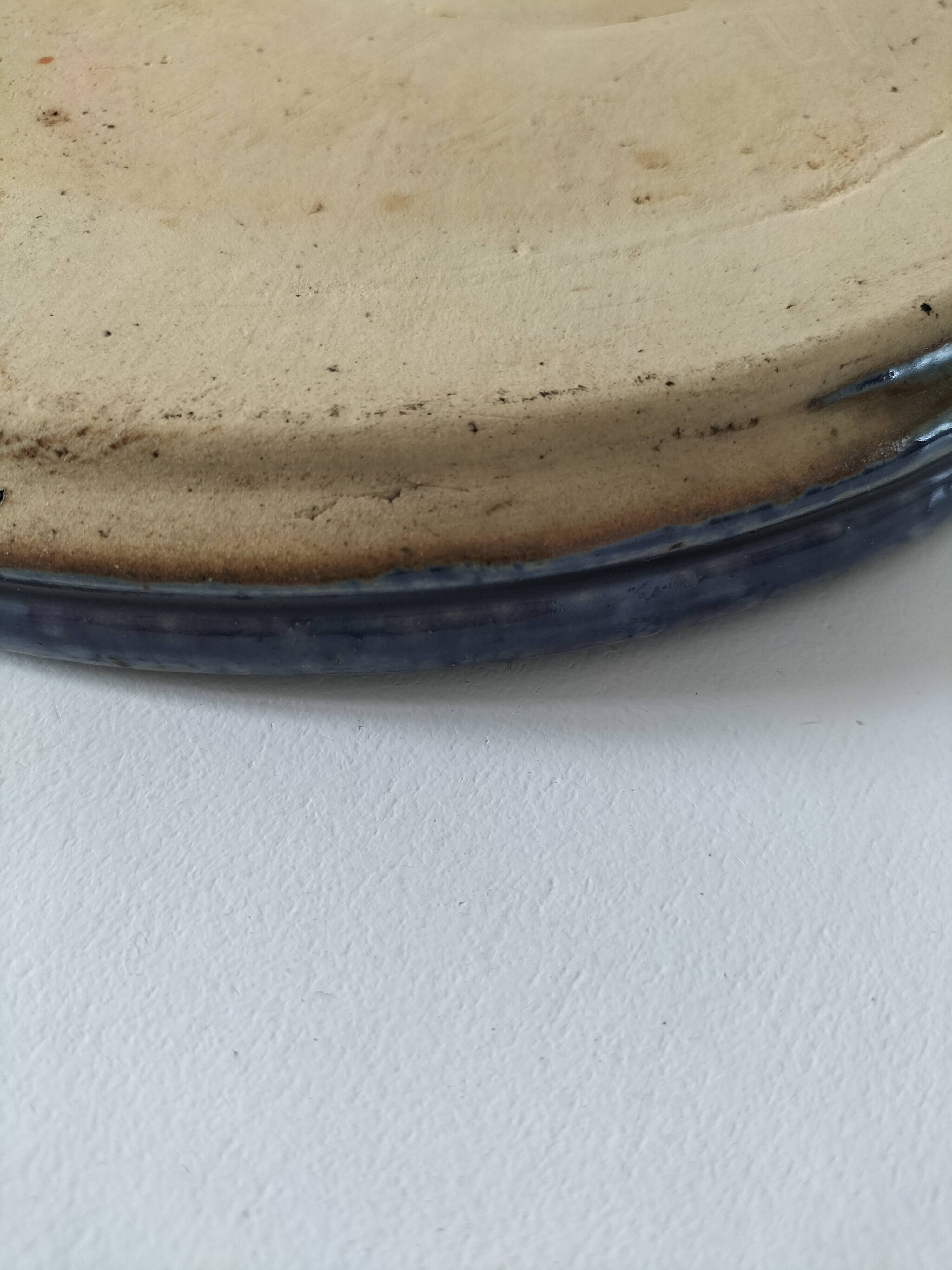 Large enamelled stoneware bowl signed Joseph Talbot, La Borne