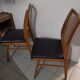 Chaises design bois et simili cuir
