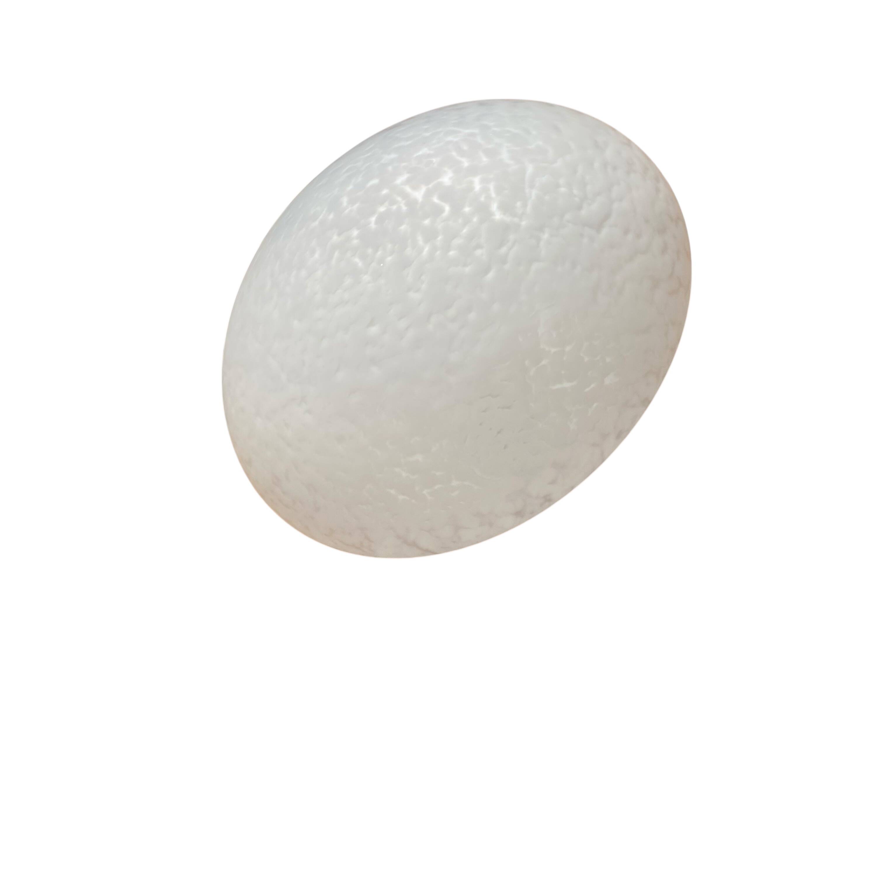 White moulded glass ceiling light Clichy