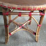Rattan side table
