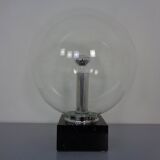 Large Glass Globe & Marble Table Lamp from Erco, 1960s
