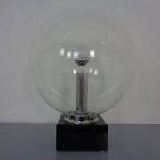 Large glass globe and marble table lamp from Erco, 1960s.