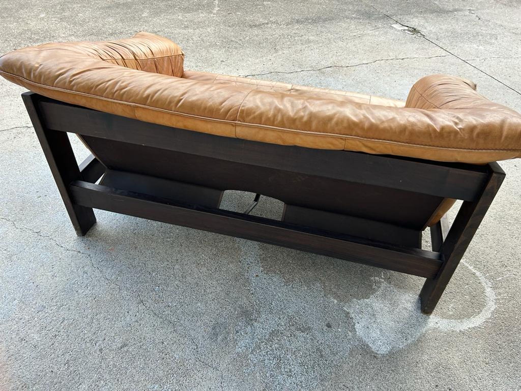 Vintage scandinavian sofa in bake