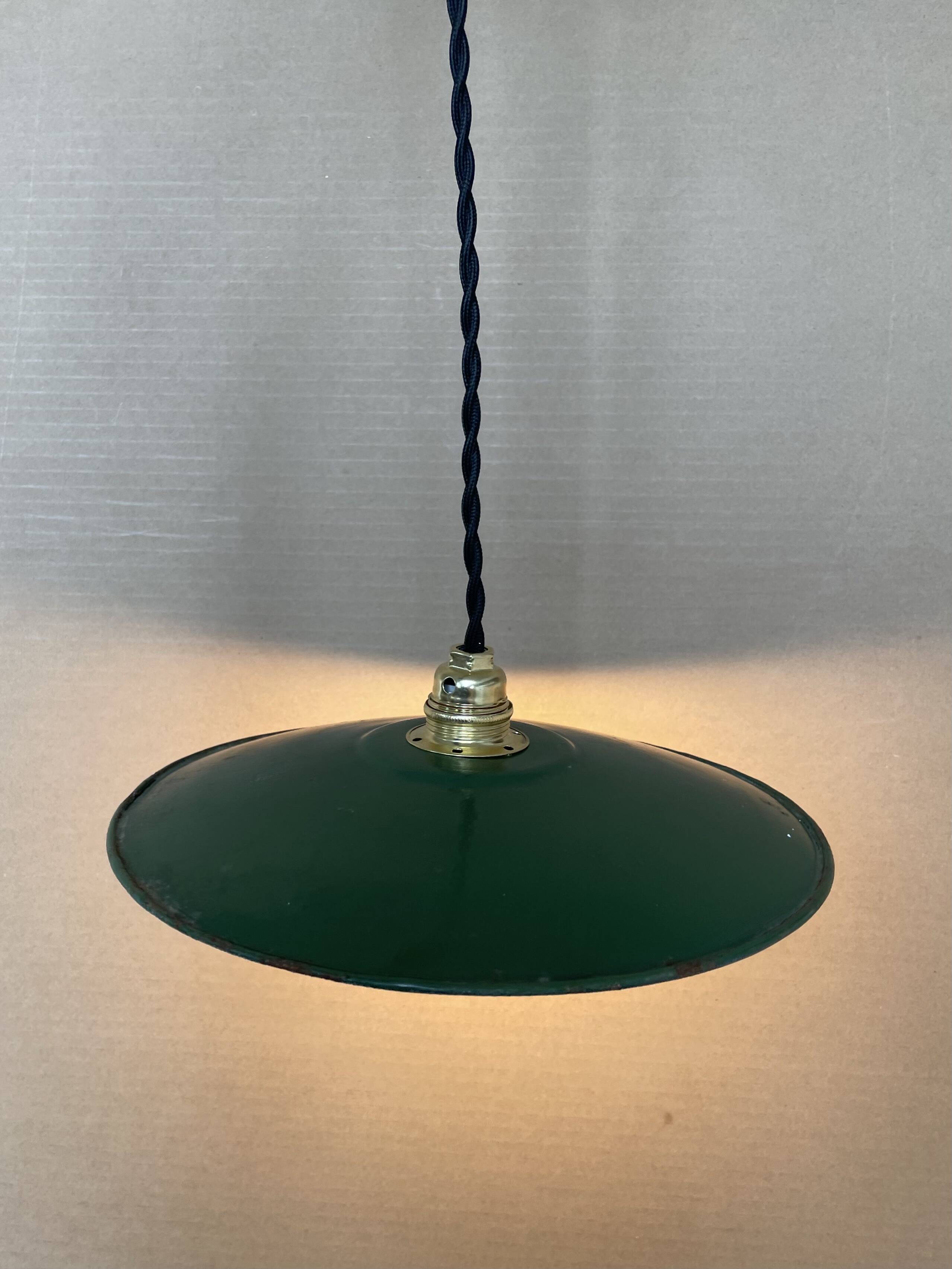 Old industrial pendant light